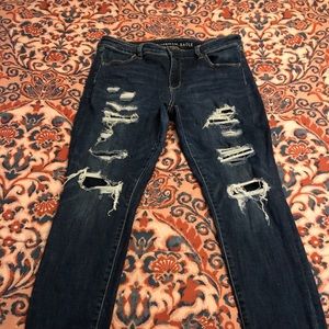 Distressed American Eagle Jeans